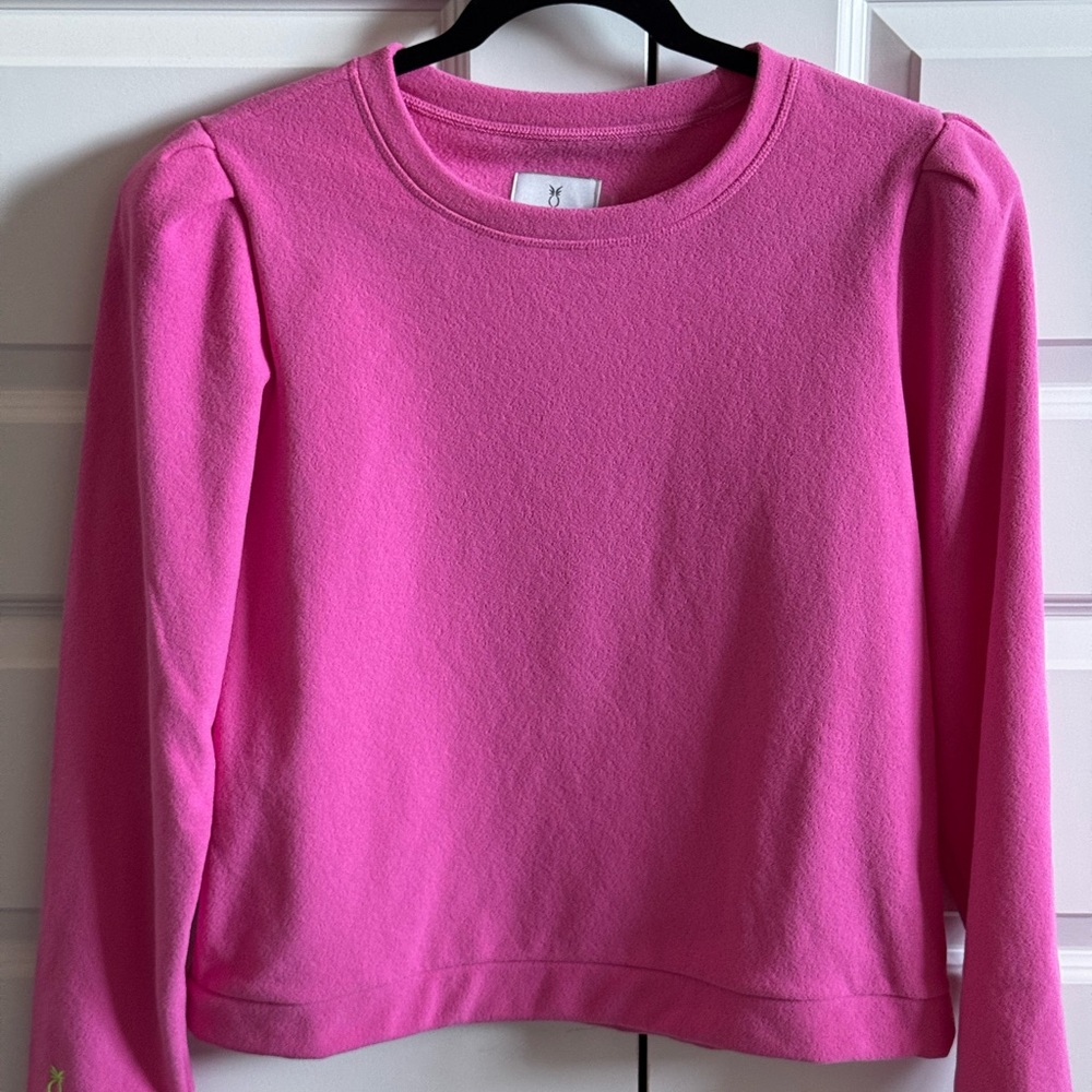 Dudley Stephens Shoreham Bubble Gum Pink Crewneck Sweater